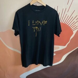 Fxcking Awesome Graphic T Shirt Men Medium Black Love You Skate Hype Tee Street